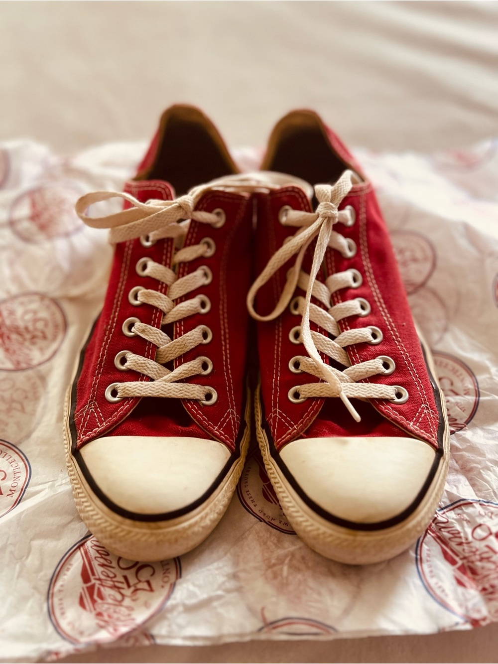 Red Converse Sneaker 9 Men / 11 Woman